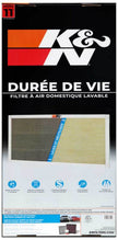 K&N HVAC Filter - 14 x 30 x 1 | Reusable Pleated Synthetic Air Filter with MERV 11 Rating