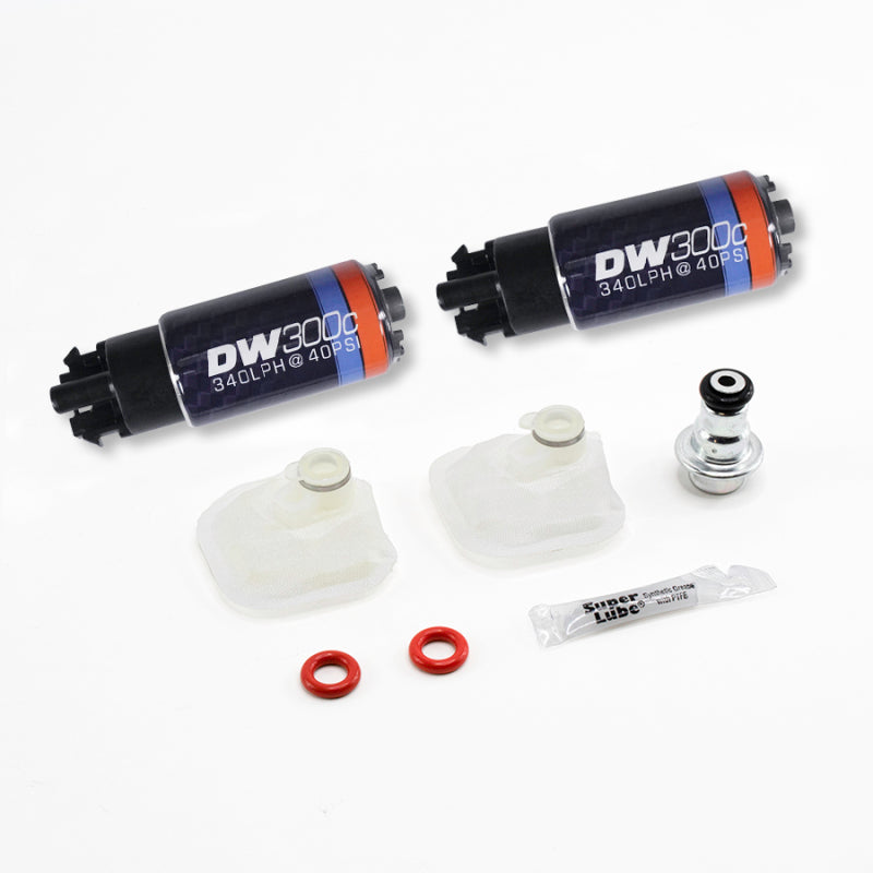 DeatschWerks DW300c Series 340 LPH In-Tank Fuel Pumps for 2009-2015 Cadillac CTS-V – Set of Two with Installation Kit