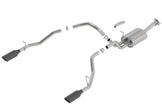 Borla Touring Cat-Back Exhaust System for 2019-2026 Ram 1500 5.7L V8 with Black Chrome Tips — Model 140758BC
