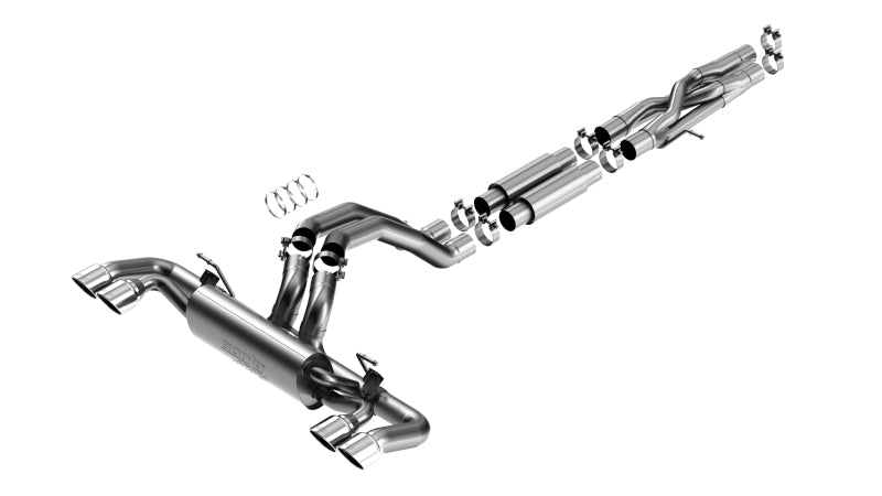 Borla ATAK Cat-Back Exhaust System for 2021-2025 Jeep Wrangler Rubicon 392 and 2026 Moab 392 6.4L V8 with Dual-Mode Valves