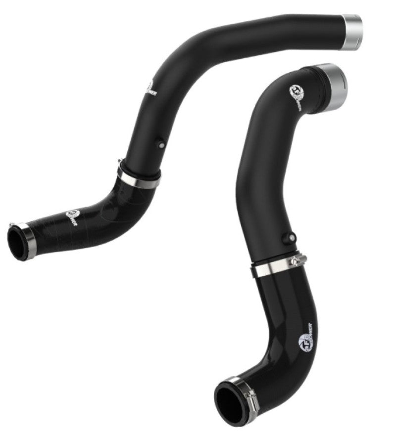 aFe BladeRunner Black 3-inch Intercooler Hot and Cold Side Pipe Kit for 2020-2021 Jeep Wrangler and Gladiator V6-3.0L (td)