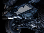 AWE Tuning 2021+ Ford Bronco 0FG Single Rear Exit Exhaust with Diamond Black Tip and BashGuard™