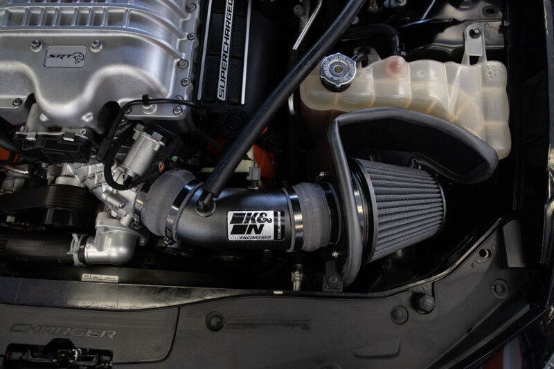 K&N Engineering 17-23 Dodge Charger and Challenger Hellcat SC 6.2L V8 DryFlow Performance Air Intake System