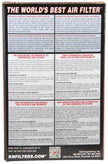 K&N Yamaha XJR1300 Replacement Air Filter Part YA-1308 - High-Flow Performance for 2007-2012 Models