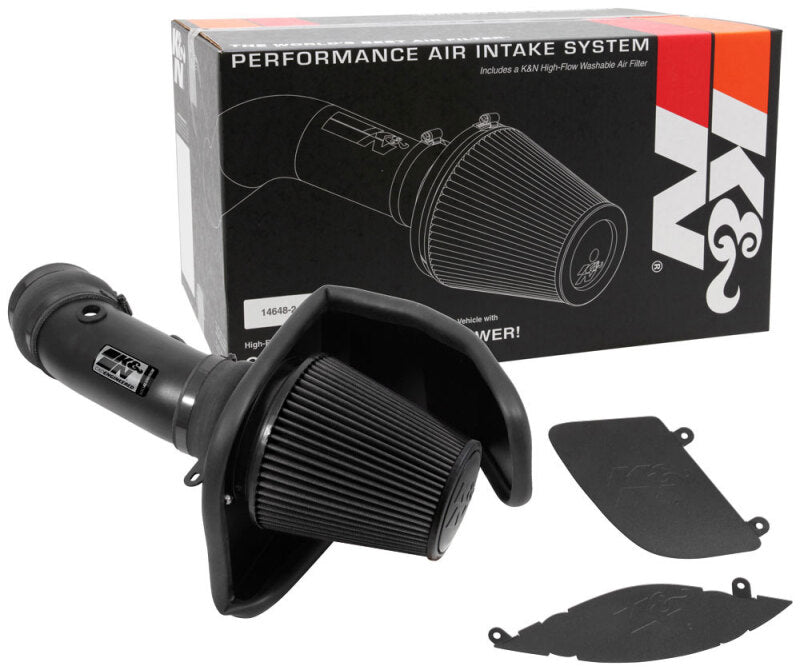 K&N Engineering 17-23 Dodge Charger and Challenger Hellcat SC 6.2L V8 DryFlow Performance Air Intake System