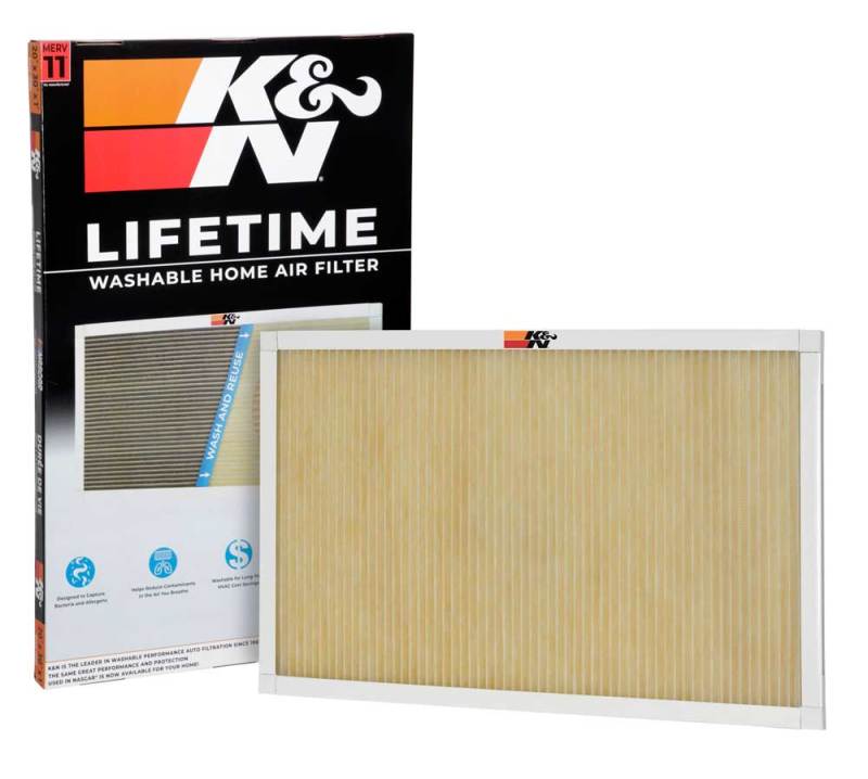 K&N HVAC Filter 20 x 30 x 1 – Washable and Reusable High-MERV 11 Pleated Synthetic Air Filter
