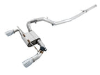 AWE Tuning Ford Focus RS SwitchPath Cat-Back Exhaust with Remote - Chrome Silver Tips