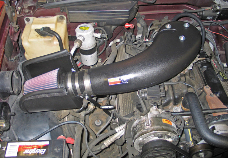 K&N Engineering 57-3027 High-Flow Cold Air Intake Kit for 1988-1995 GMC C/K Pickups with V8-7.4L Engine