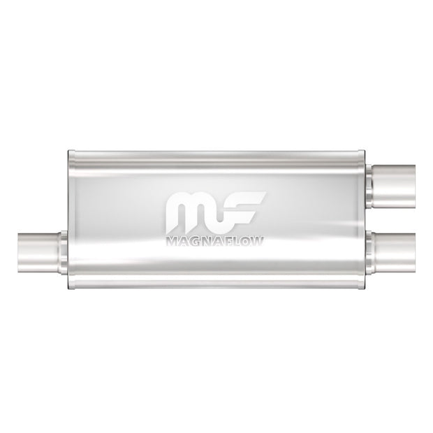MagnaFlow Mag SS 18x5x8 Oval Straight-Through Performance Exhaust Muffler Part 12267