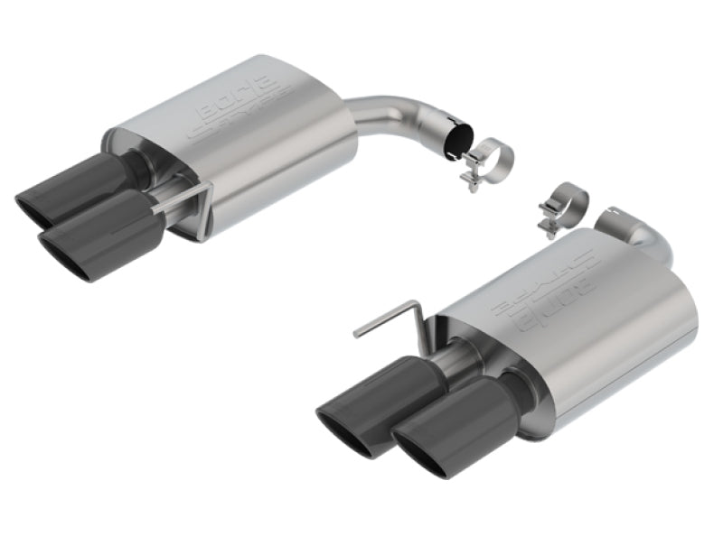 Borla Axle-Back Exhaust System 11953BC for 2018-2023 Ford Mustang GT 5.0L with Black Chrome Tips