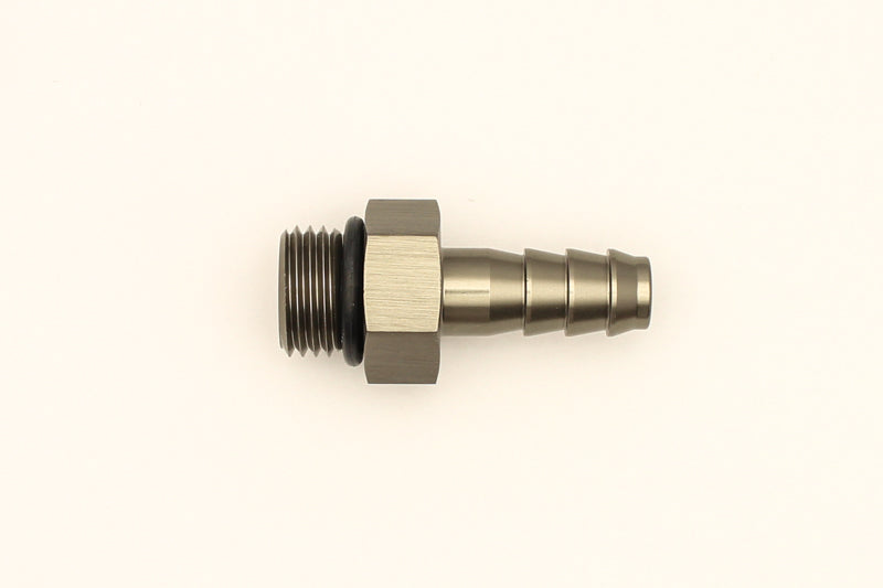 DeatschWerks 6AN ORB Male to 5/16 inch Male Triple Barb Fitting with O-Ring