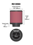 K&N Engineering Universal Rubber Air Filter with 6-Inch Flange ID and 7.5-Inch Outer Diameter