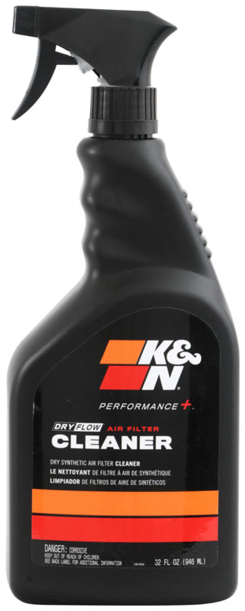 K&N Engineering 99-0624 Synthetic Air Filter Cleaner – 32 oz Spray Bottle for Effective Dirt and Grime Removal
