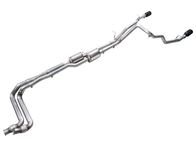 AWE Tuning 2025+ Ram 1500 3.0TT Rebel Cat-Back Exhaust with Diamond Black Tips - Part 3015-33531