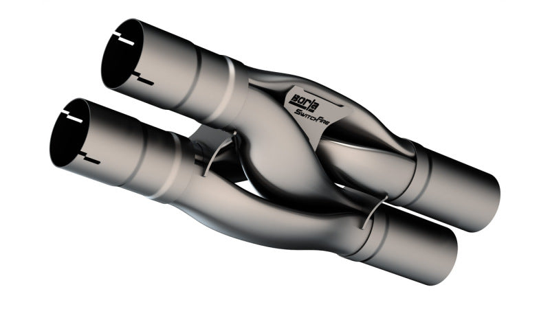 Borla SwitchFire X-Pipe for 2018-2025 Ford Mustang GT and Dark Horse with 3-Inch Cat-Back Systems