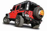 Borla 11834BC Touring Axle-Back Exhaust System for 2012-2018 Jeep Wrangler JK/JKU 3.6L V6 with Black Chrome Tips