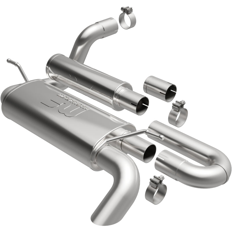 MagnaFlow Overland Series Axle-Back Exhaust System for Jeep Wrangler JL 2018-2024 with 2.0L/3.6L Engines
