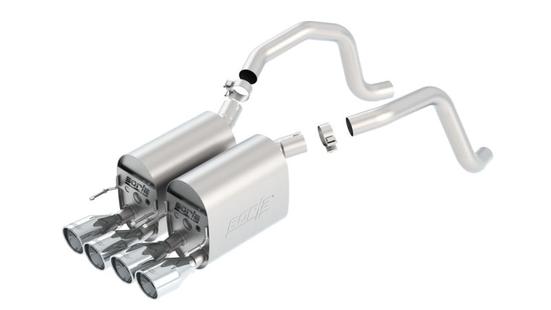 Borla Touring Axle-Back Exhaust System for 2005-2008 Chevrolet Corvette (C6) 6.0L/6.2L V8