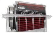 K&N Engineering Universal Chrome Air Filter with Adjustable Flange - Part RG-1003RD-L