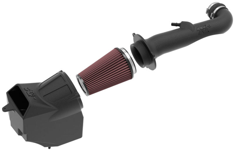 K&N Engineering 63-1576 AirCharger Performance Intake System for 2018-2019 Jeep Wrangler JL with 3.6L V6 Engine