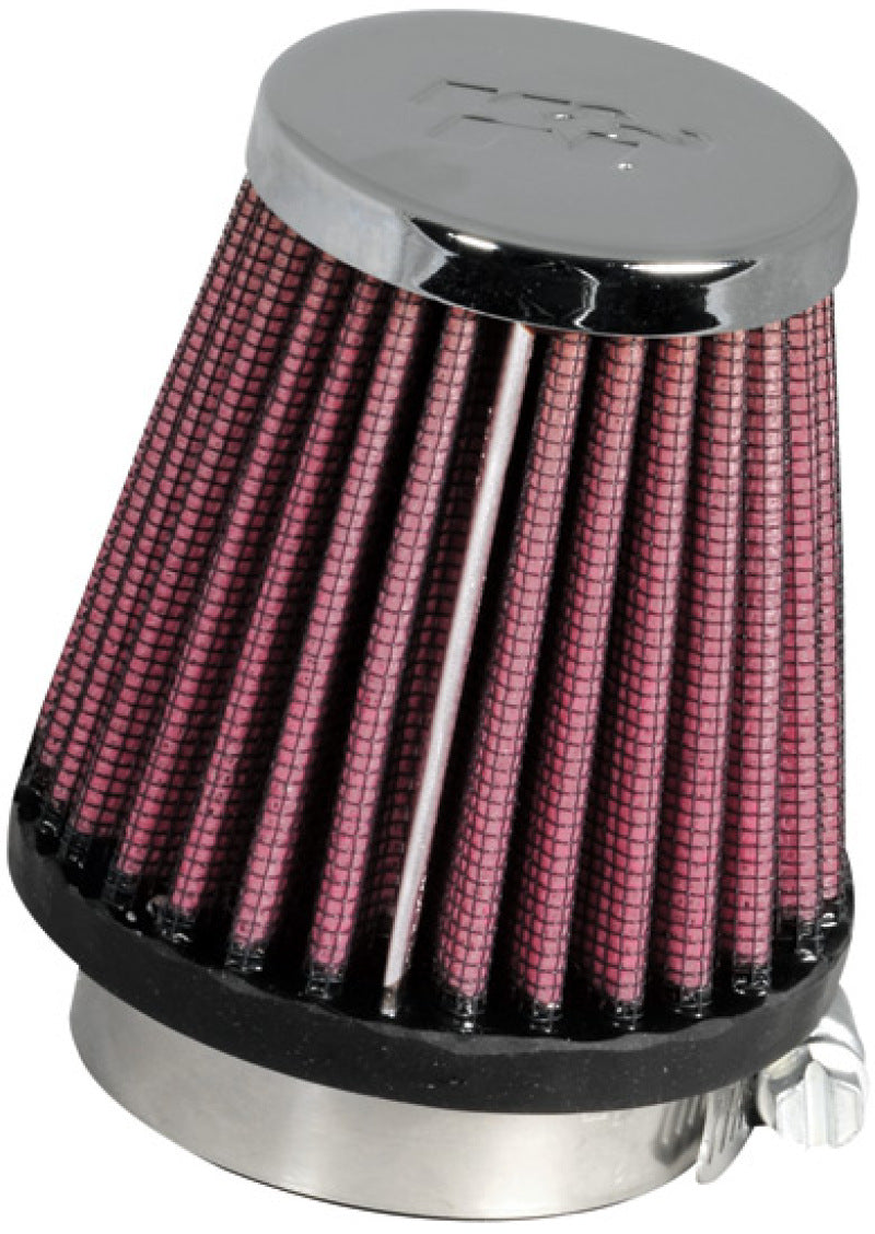 K&N Engineering Universal Chrome Air Filter Part RC-1060 – 1 15/16 inch Flange, 3 inch Base, 2 inch Top, 3 inch Height