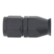DeatschWerks 8AN Female Swivel Straight Hose End PTFE - Anodized Matte Black, Part No. 6-02-0854-B