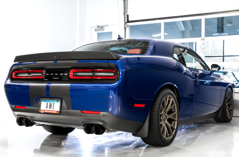 AWE Tuning 2015+ Dodge Challenger Track Edition Exhaust with Quad Diamond Black Tips