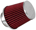 K&N Engineering Universal Chrome Air Filter with Adjustable Flange - Part RG-1003RD-L