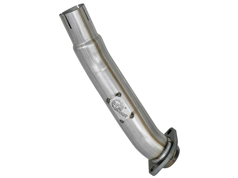 aFe Twisted Steel 2-Inch Stainless Steel Loop Delete Down-Pipe for Jeep Wrangler JL and Gladiator JT 2018-2026