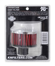 K&N Engineering 62-1495 Chrome Top Rubber Base Crankcase Vent Filter for Ford Valve Covers