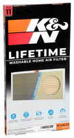 K&N HVAC Filter 14 x 25 x 1 - Reusable Washable Synthetic Pleated Air Filter for Home HVAC Systems