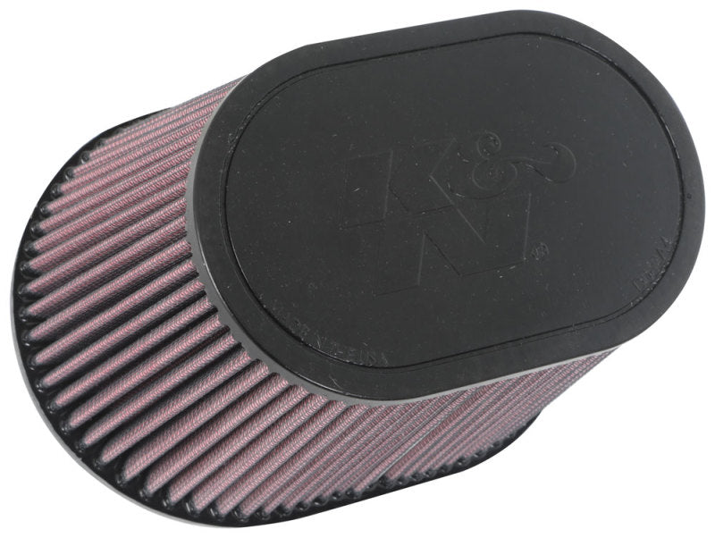 K&N Engineering Universal Rubber Air Filter – 6.25 x 4 Inch Oval with 7.375 x 5.5 Inch Base and 5 Inch Height