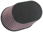 K&N Engineering Universal Rubber Air Filter – 6.25 x 4 Inch Oval with 7.375 x 5.5 Inch Base and 5 Inch Height