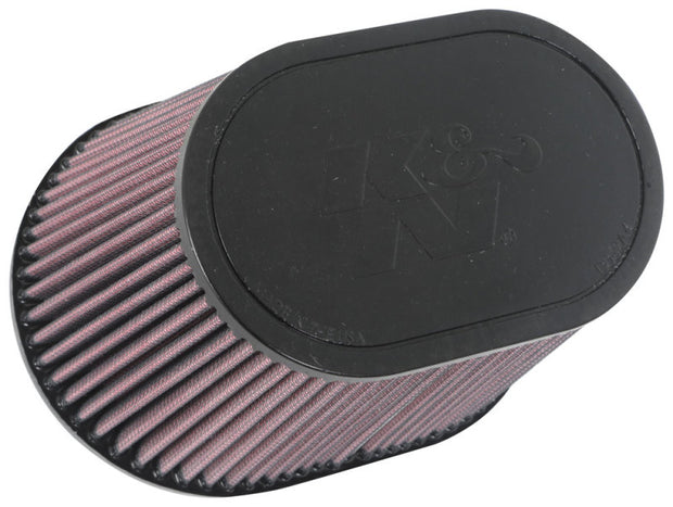 K&N Engineering Universal Rubber Air Filter – 6.25 x 4 Inch Oval with 7.375 x 5.5 Inch Base and 5 Inch Height