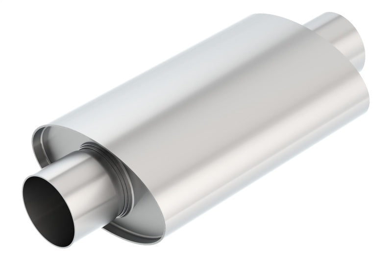 Borla XR-1 Multi-Core 3-inch Center Inlet/Outlet Oval Racing Muffler for High-Performance Vehicles