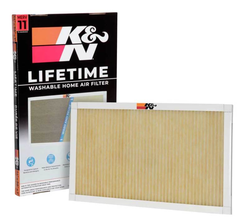 K&N HVAC Filter 14 x 20 x 1 - Reusable High-MERV 11 Pleated Synthetic Air Filter