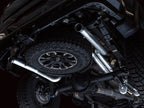 AWE Tuning 22-23 GMC Sierra 1500 AT4X 6.2L Dual Catback Exhaust with BashGuards – No Tips