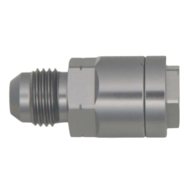 DeatschWerks 6AN Male to 5/16 Inch Female EFI Quick Connect Adapter - High-Performance Automotive Fitting