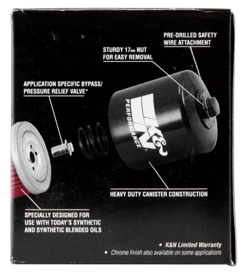 K&N Engineering Powersports Oil Filter Part KN-153 for Ducati and Cagiva Vehicles