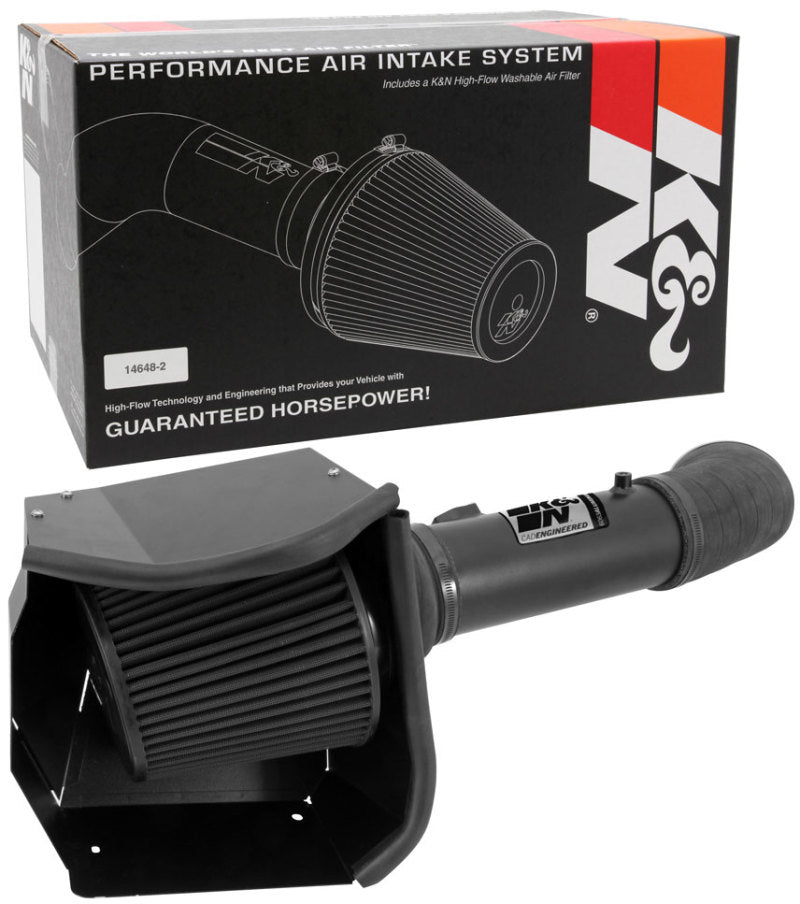 K&N Engineering Blackhawk Induction Cold Air Intake Kit for 2011-2013 Ford F-250 Super Duty 6.7L V8 Diesel – Part Number 71-2582