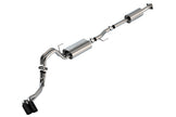 Borla F-150 2021-2025 Touring Cat-Back Exhaust System with Black Chrome Tips - Part #140870BC