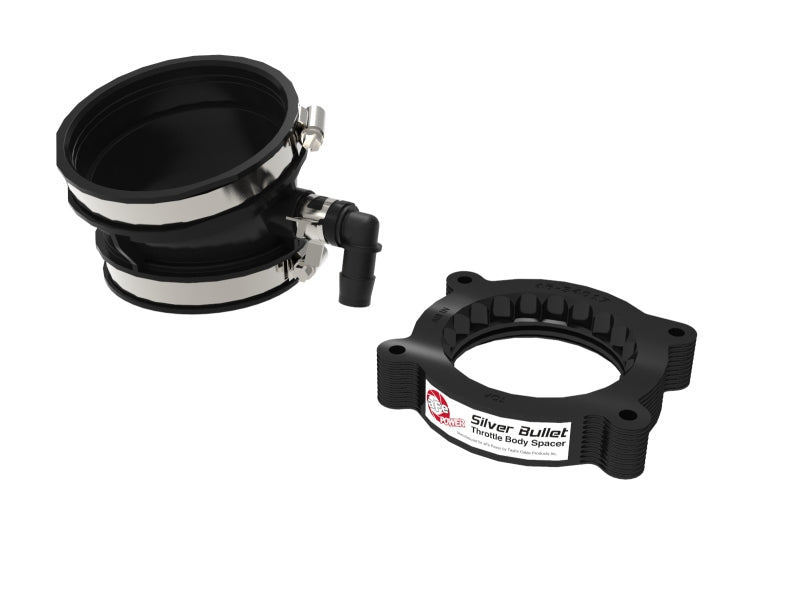 aFe Silver Bullet Aluminum Throttle Body Spacer for Chevrolet Corvette C8 (2020-2026) – Black