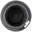 K&N Engineering Universal Rubber Round Air Filter, 3.31in Flange ID, 4.75in Base OD, 3.5in Top OD, 6.5in Height