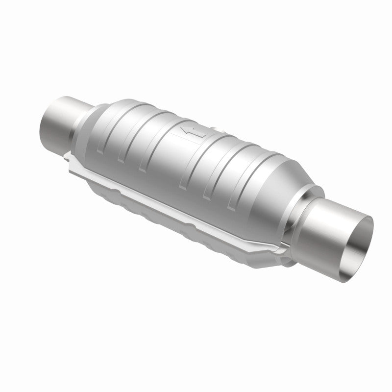 MagnaFlow OEM Grade Universal Catalytic Converter Part Number 51355 - 2.25 Inch Inlet/Outlet, 11 Inch Body