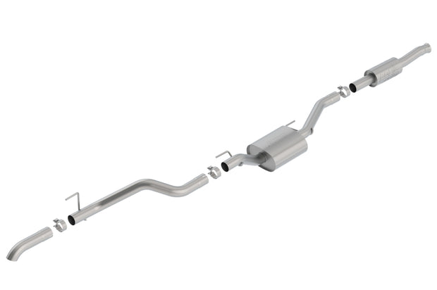 Borla ATAK Cat-Back Exhaust System for 2020-2026 Jeep Gladiator 3.6L V6 with 2.75-inch High Clearance Climber Design