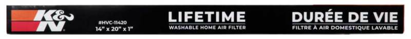 K&N HVAC Filter 14 x 20 x 1 - Reusable High-MERV 11 Pleated Synthetic Air Filter