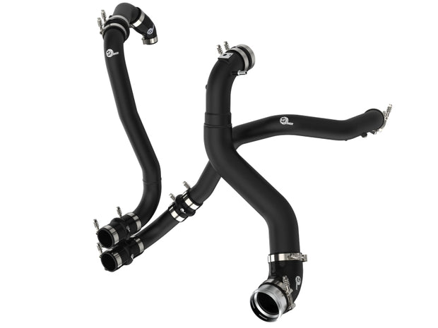 aFe BladeRunner 21-22 Ford F-150 Ecoboost V6-3.5L Aluminum Hot and Cold Charge Pipe Kit in Black