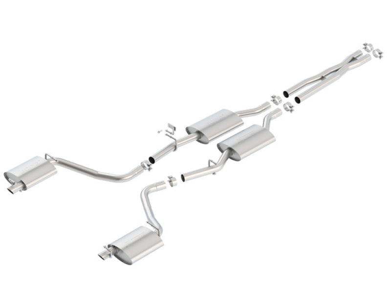 Borla S-Type Cat-Back Exhaust System for 2015-2021 Chrysler 300 and Dodge Charger 3.6L V6