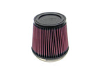 K&N Engineering Universal Rubber Air Filter Part Number RU-4250 - 3.75-inch Flange ID, 5.375-inch Base OD, 4.375-inch Top OD, 5-inch Height