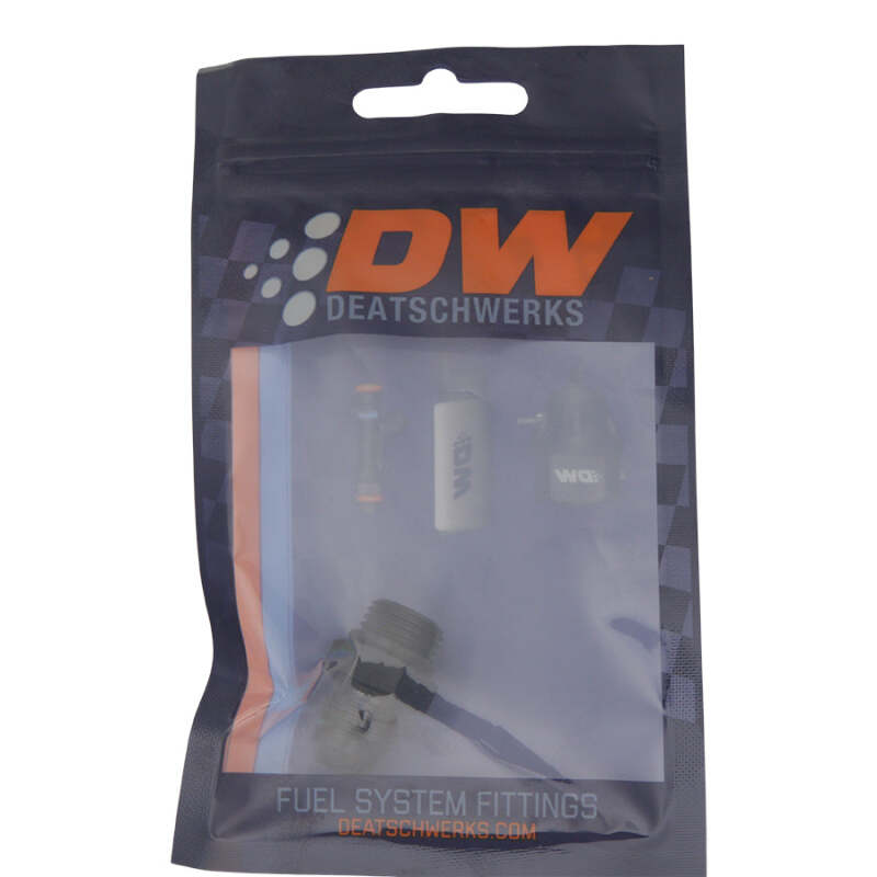 DeatschWerks 6AN ORB Male to 6AN Male Flare Adapter with O-Ring - Matte Black